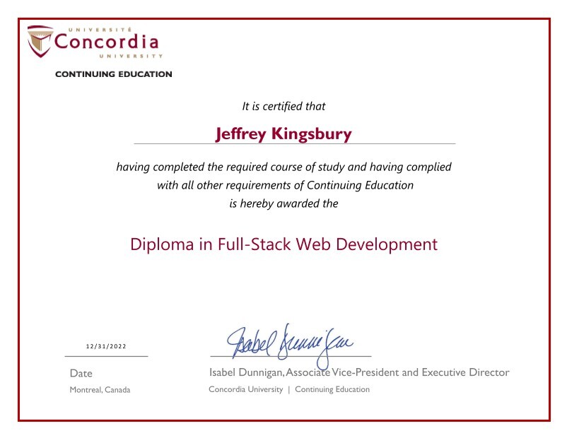 picture of my sick diploma